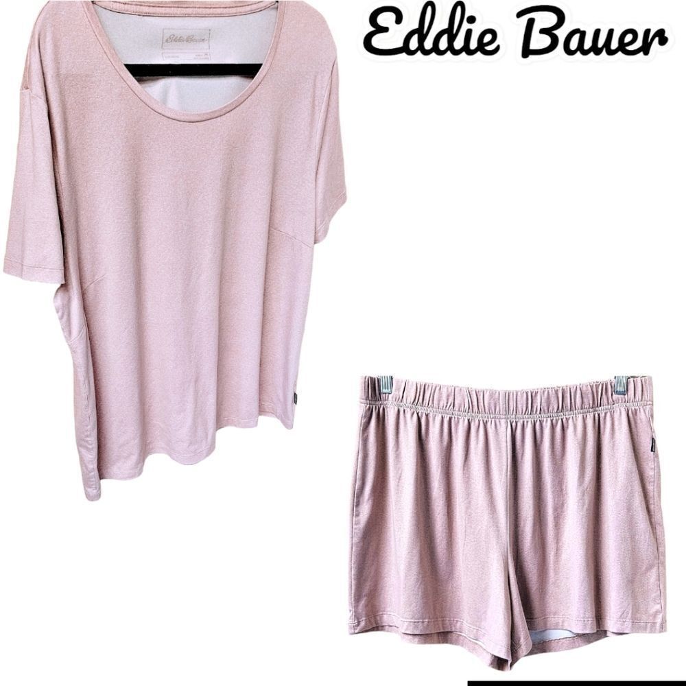 EDDIE BAUER Women's Plus Size Super Soft Matching Sleep Set